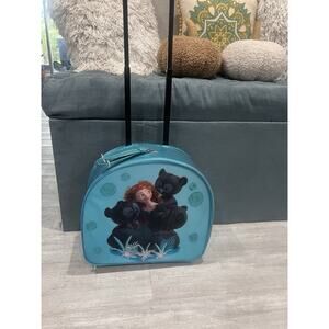 Disney store brave Marida Luggage Trolley Carry-On Sparkly Blue